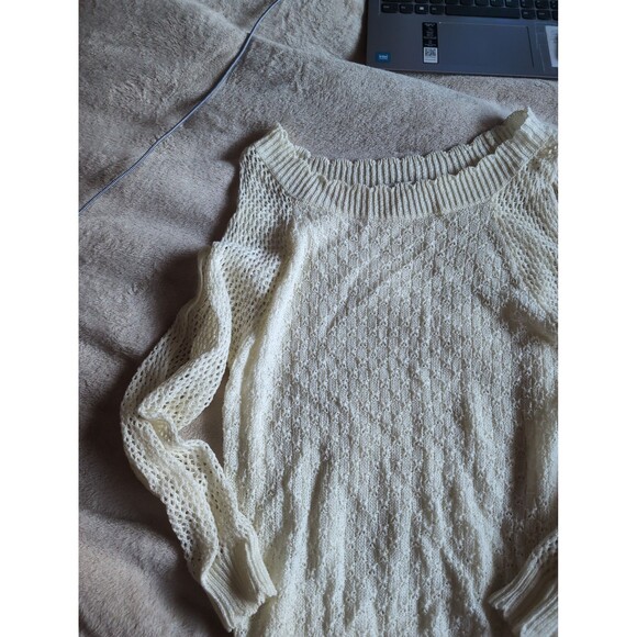 Molly Bracken lace long sleeve sweater top size s/xs - Picture 2 of 5